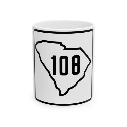 SC-108 1926 (South Carolina) (Road Sign) White Coffee Mug 11oz - Go Mug Yourself