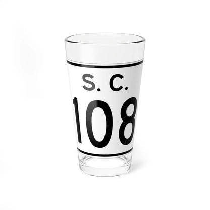 SC-108 (South Carolina) (Road Sign) Pint Glass 16oz 16oz - Go Mug Yourself