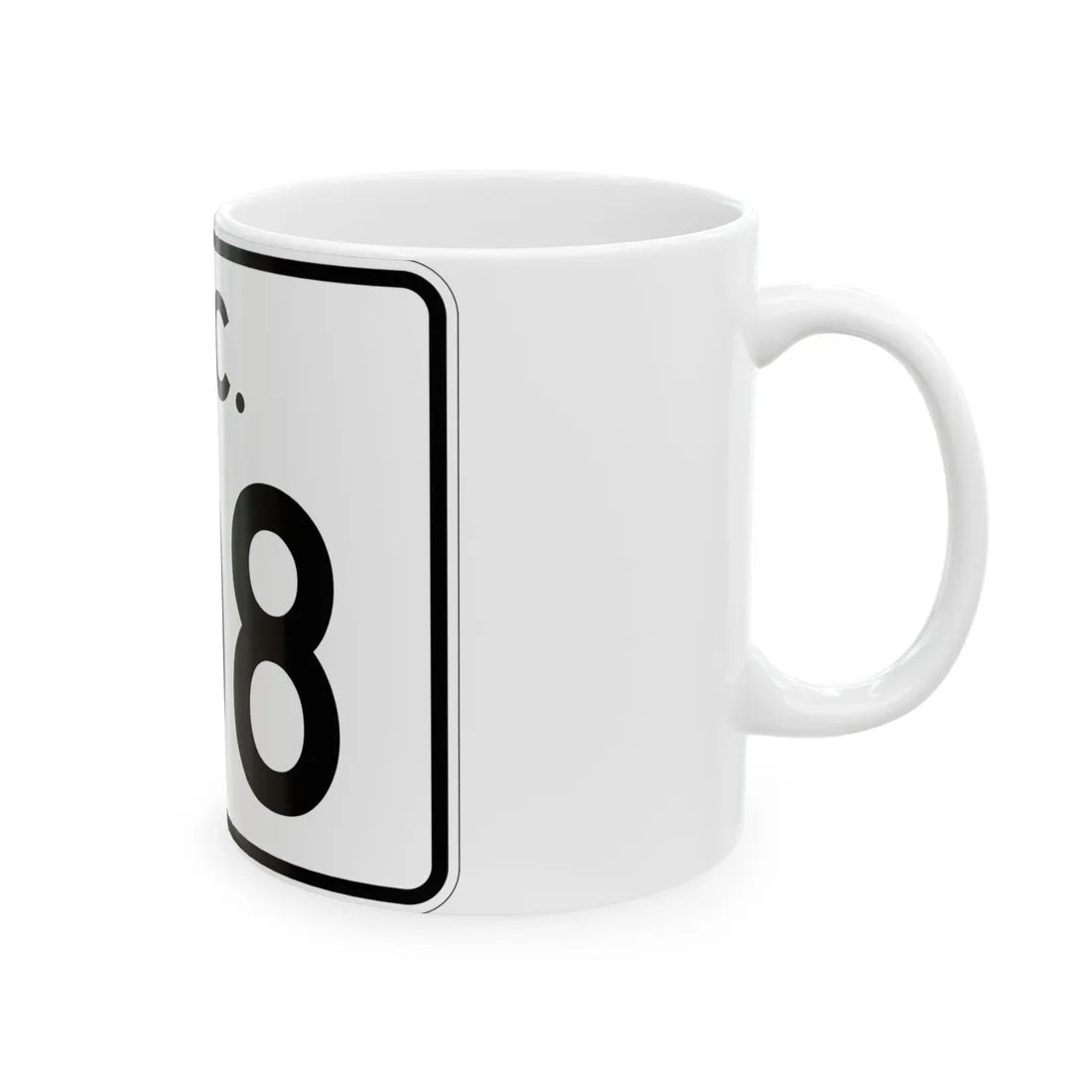 SC-108 (South Carolina) (Road Sign) White Coffee Mug - Go Mug Yourself