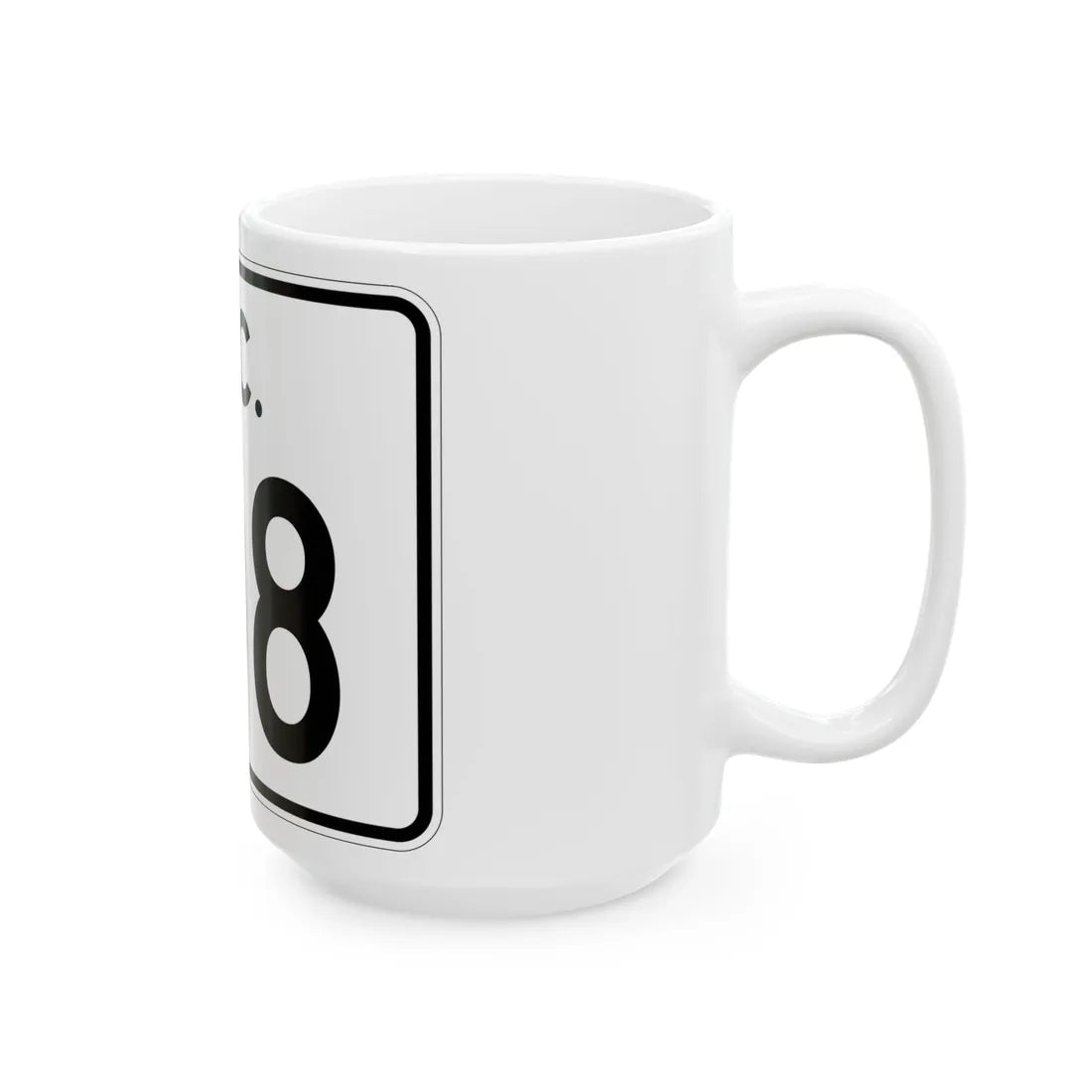 SC-108 (South Carolina) (Road Sign) White Coffee Mug - Go Mug Yourself