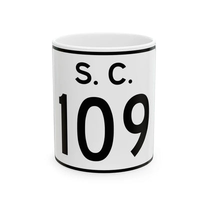 SC-109 (South Carolina) (Road Sign) White Coffee Mug 11oz - Go Mug Yourself