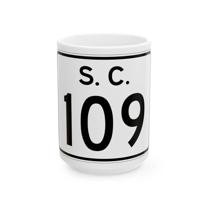SC-109 (South Carolina) (Road Sign) White Coffee Mug 15oz - Go Mug Yourself