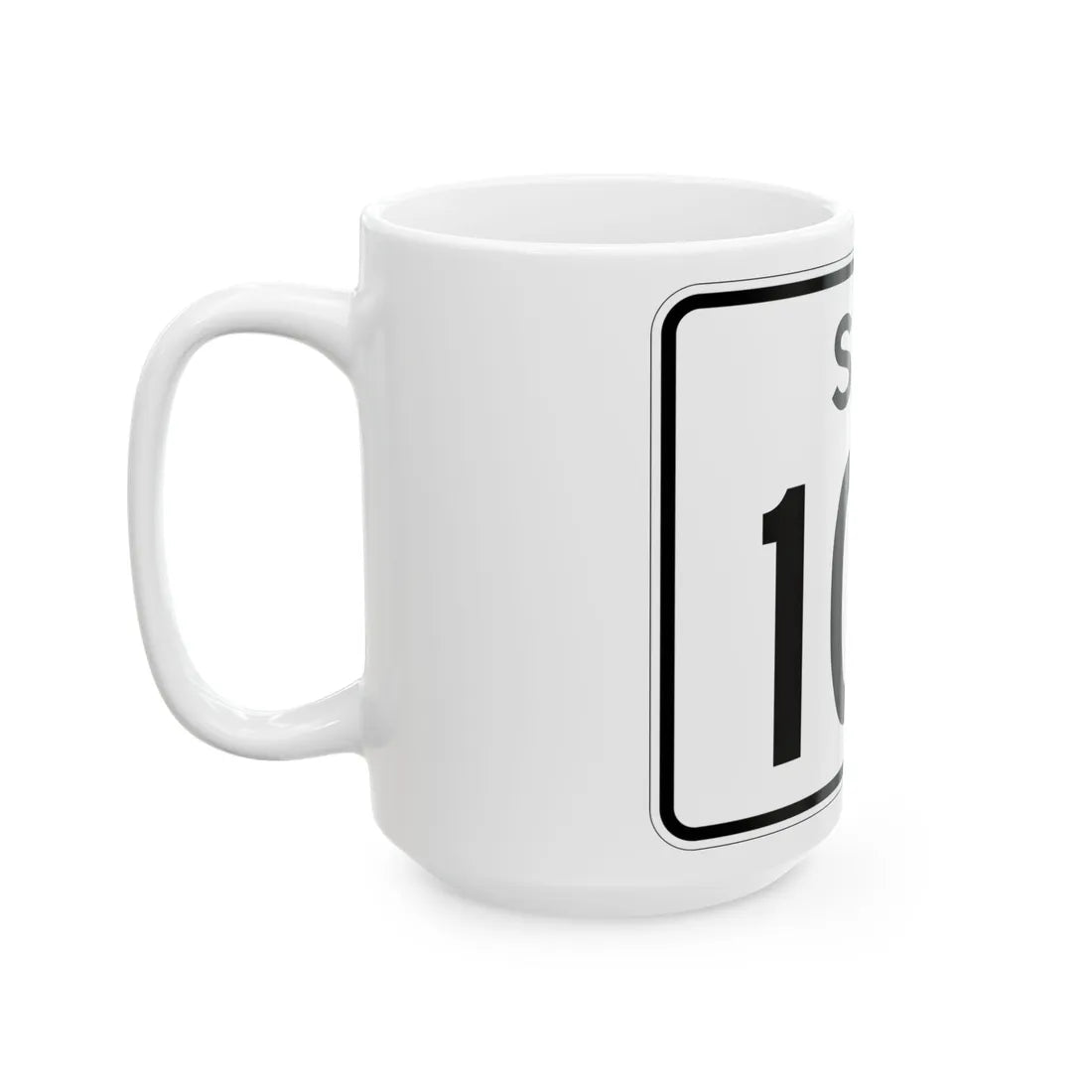 SC-109 (South Carolina) (Road Sign) White Coffee Mug - Go Mug Yourself