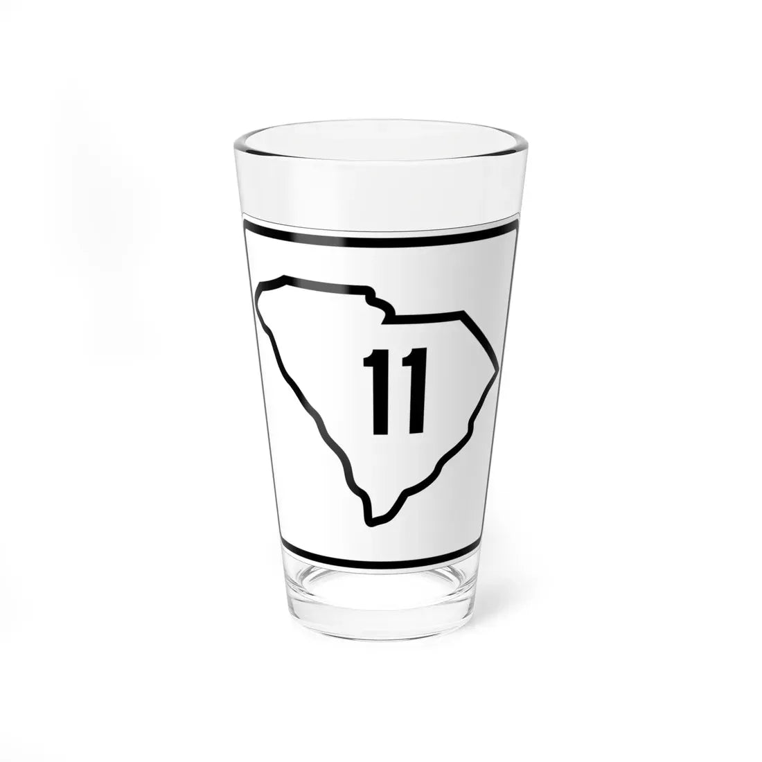 SC-11 1926 (South Carolina) (Road Sign) Pint Glass 16oz 16oz - Go Mug Yourself