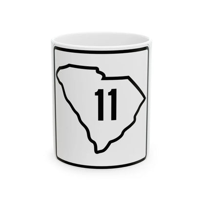 SC-11 1926 (South Carolina) (Road Sign) White Coffee Mug 11oz - Go Mug Yourself