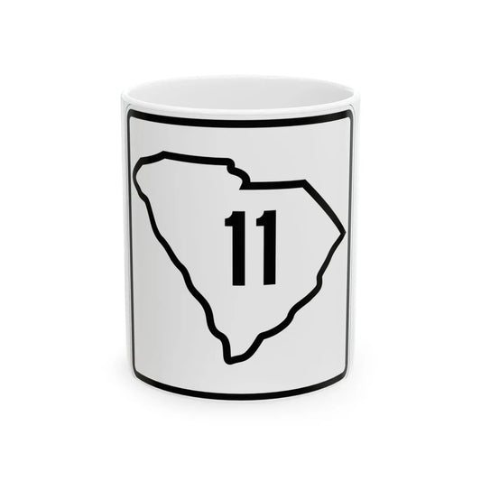 SC-11 1926 (South Carolina) (Road Sign) White Coffee Mug 11oz - Go Mug Yourself