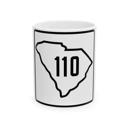 SC-110 1926 (South Carolina) (Road Sign) White Coffee Mug 11oz - Go Mug Yourself