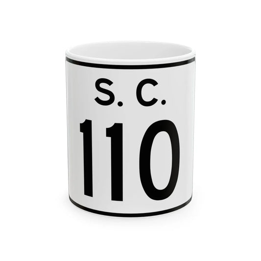 SC-110 (South Carolina) (Road Sign) White Coffee Mug 11oz - Go Mug Yourself