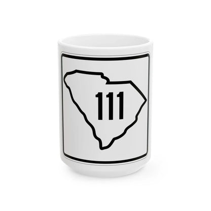 SC-111 1926 (South Carolina) (Road Sign) White Coffee Mug 15oz - Go Mug Yourself