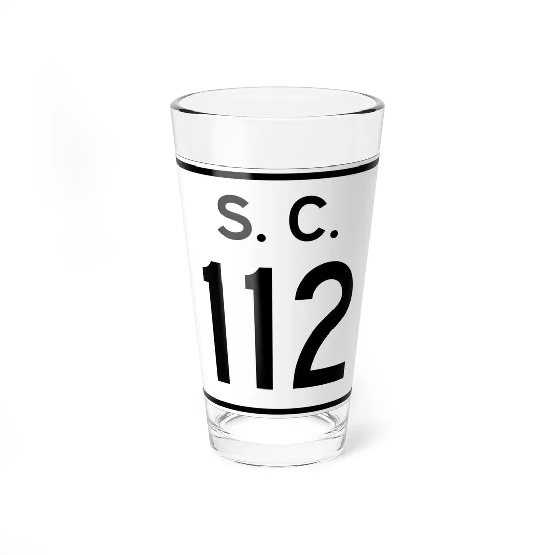 SC-112 (South Carolina) (Road Sign) Pint Glass 16oz 16oz - Go Mug Yourself