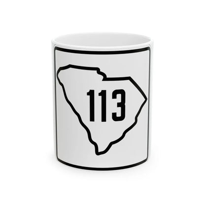 SC-113 1926 (South Carolina) (Road Sign) White Coffee Mug 11oz - Go Mug Yourself