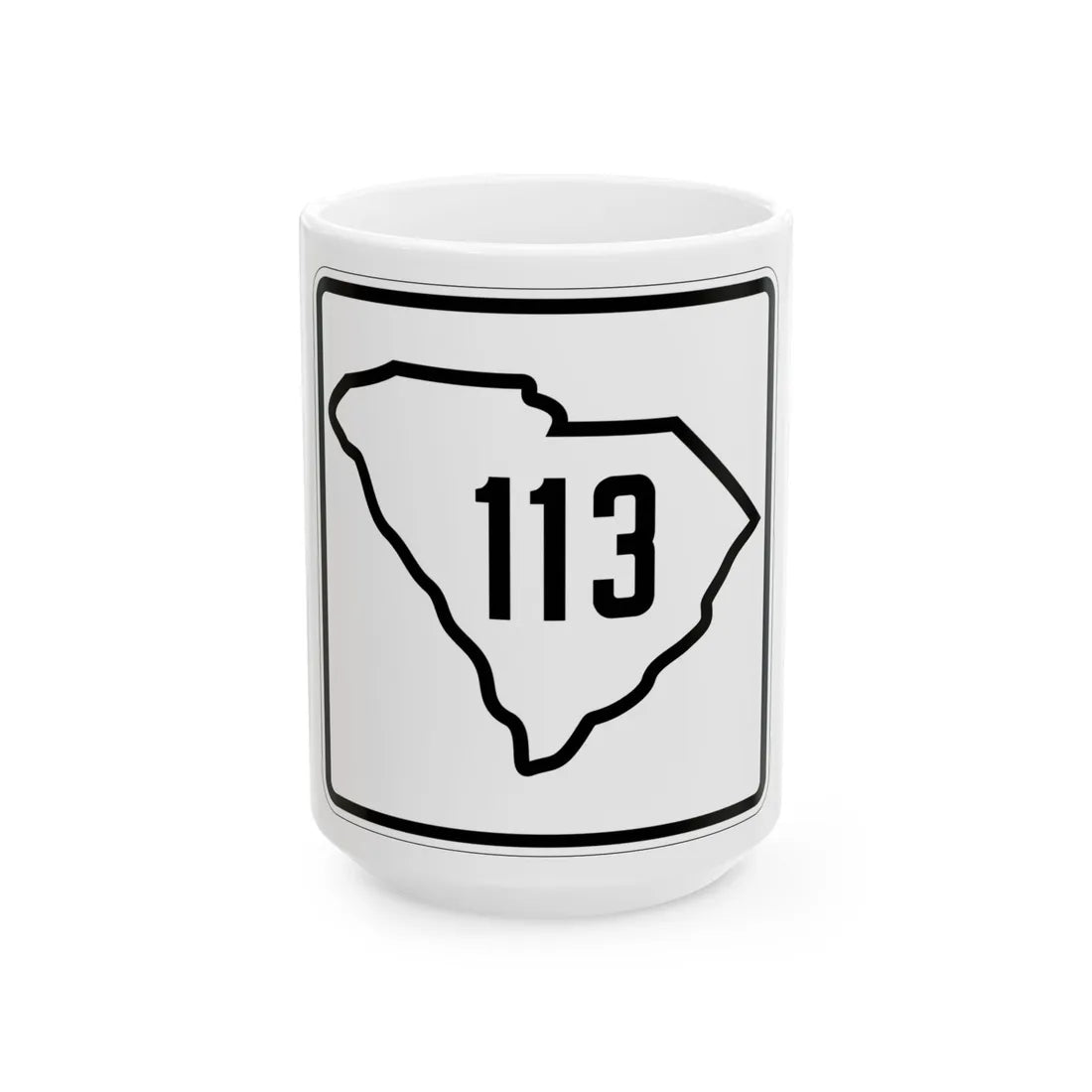 SC-113 1926 (South Carolina) (Road Sign) White Coffee Mug 15oz - Go Mug Yourself