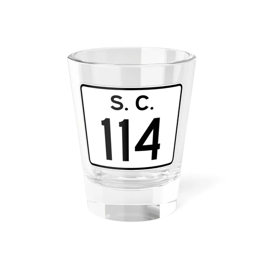 SC-114 (South Carolina) (Road Sign) Shot Glass 1.5oz 1.5oz - Go Mug Yourself