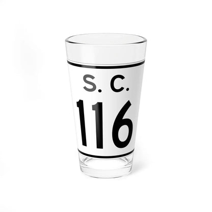 SC-116 (South Carolina) (Road Sign) Pint Glass 16oz 16oz - Go Mug Yourself