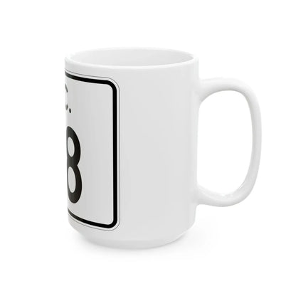 SC-118 (South Carolina) (Road Sign) White Coffee Mug - Go Mug Yourself