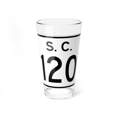 SC-120 (South Carolina) (Road Sign) Pint Glass 16oz 16oz - Go Mug Yourself