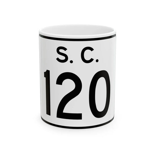 SC-120 (South Carolina) (Road Sign) White Coffee Mug 11oz - Go Mug Yourself