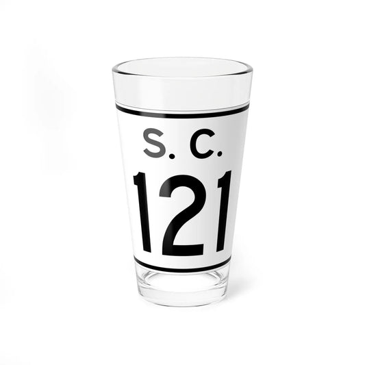 SC-121 (South Carolina) (Road Sign) Pint Glass 16oz 16oz - Go Mug Yourself