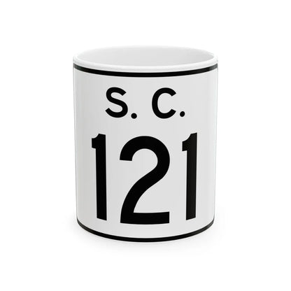 SC-121 (South Carolina) (Road Sign) White Coffee Mug 11oz - Go Mug Yourself