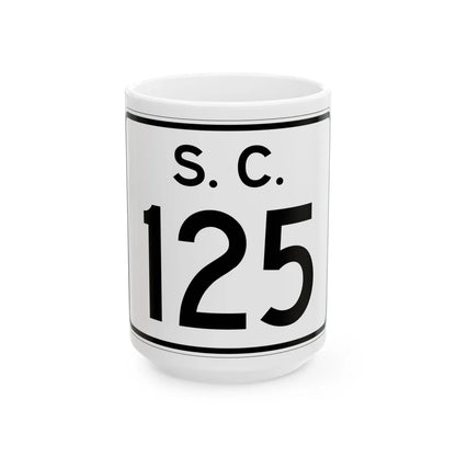 SC-125 (South Carolina) (Road Sign) White Coffee Mug 15oz - Go Mug Yourself