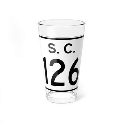 SC-126 (South Carolina) (Road Sign) Pint Glass 16oz 16oz - Go Mug Yourself