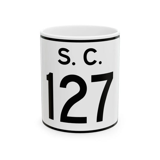 SC-127 (South Carolina) (Road Sign) White Coffee Mug 11oz - Go Mug Yourself