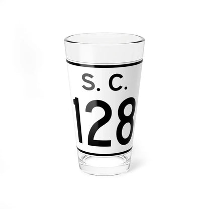 SC-128 (South Carolina) (Road Sign) Pint Glass 16oz 16oz - Go Mug Yourself