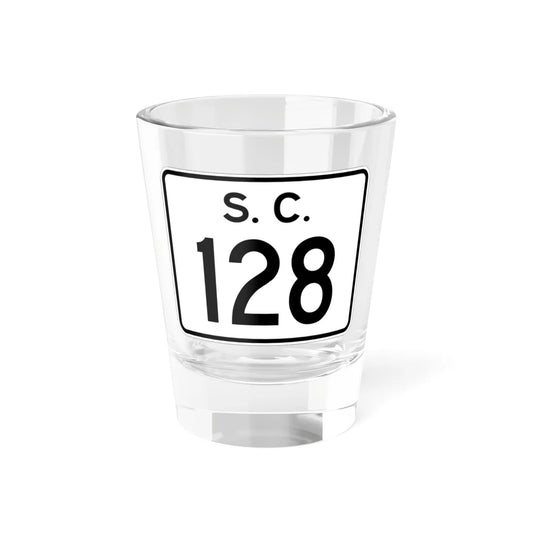 SC-128 (South Carolina) (Road Sign) Shot Glass 1.5oz 1.5oz - Go Mug Yourself