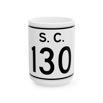 SC-130 (South Carolina) (Road Sign) White Coffee Mug 15oz - Go Mug Yourself