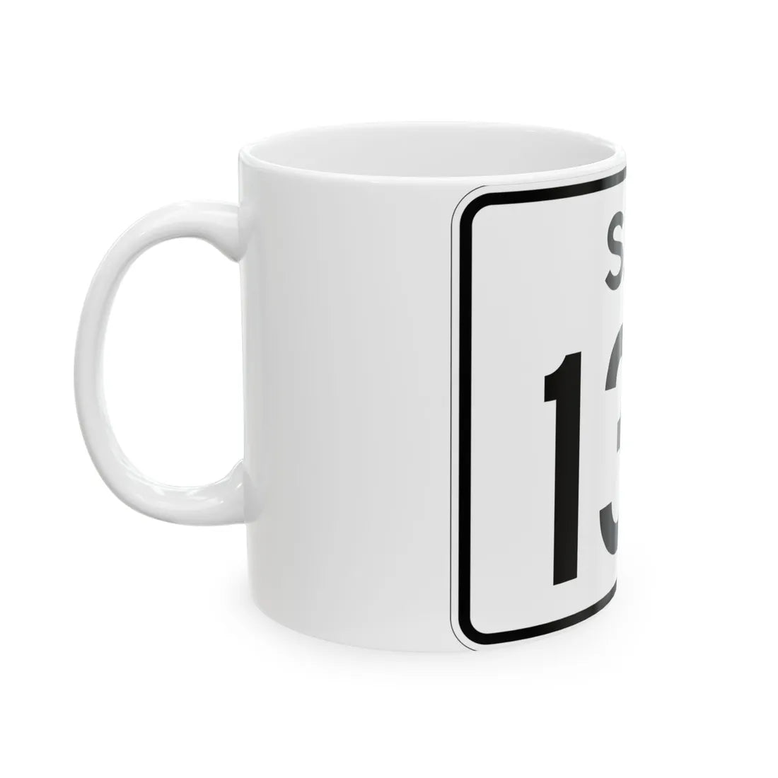 SC-130 (South Carolina) (Road Sign) White Coffee Mug - Go Mug Yourself