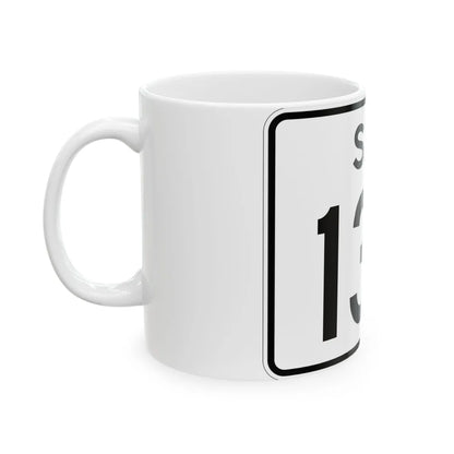 SC-130 (South Carolina) (Road Sign) White Coffee Mug - Go Mug Yourself