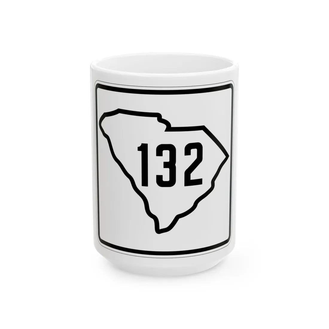 SC-132 1926 (South Carolina) (Road Sign) White Coffee Mug 15oz - Go Mug Yourself