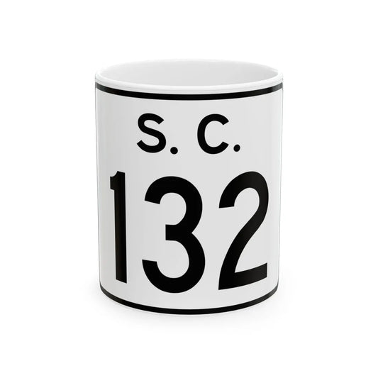 SC-132 (South Carolina) (Road Sign) White Coffee Mug 11oz - Go Mug Yourself