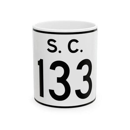 SC-133 (South Carolina) (Road Sign) White Coffee Mug 11oz - Go Mug Yourself