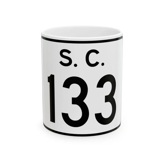 SC-133 (South Carolina) (Road Sign) White Coffee Mug 11oz - Go Mug Yourself