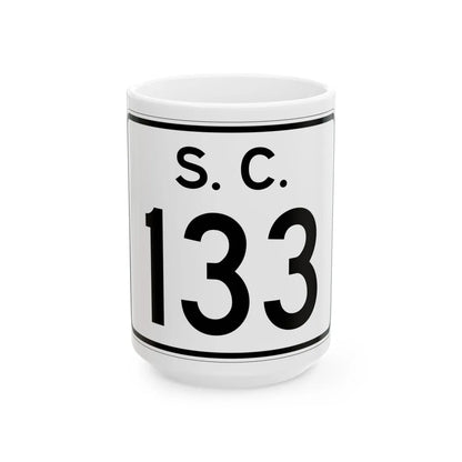 SC-133 (South Carolina) (Road Sign) White Coffee Mug 15oz - Go Mug Yourself