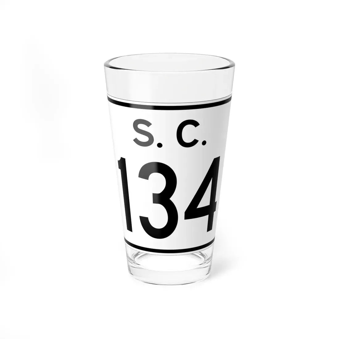 SC-134 (South Carolina) (Road Sign) Pint Glass 16oz 16oz - Go Mug Yourself