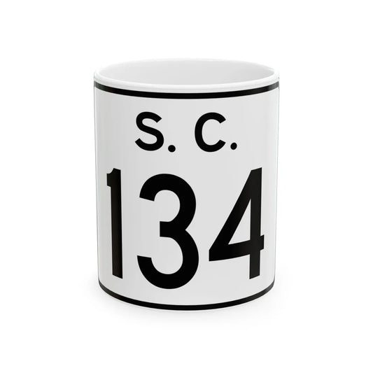 SC-134 (South Carolina) (Road Sign) White Coffee Mug 11oz - Go Mug Yourself