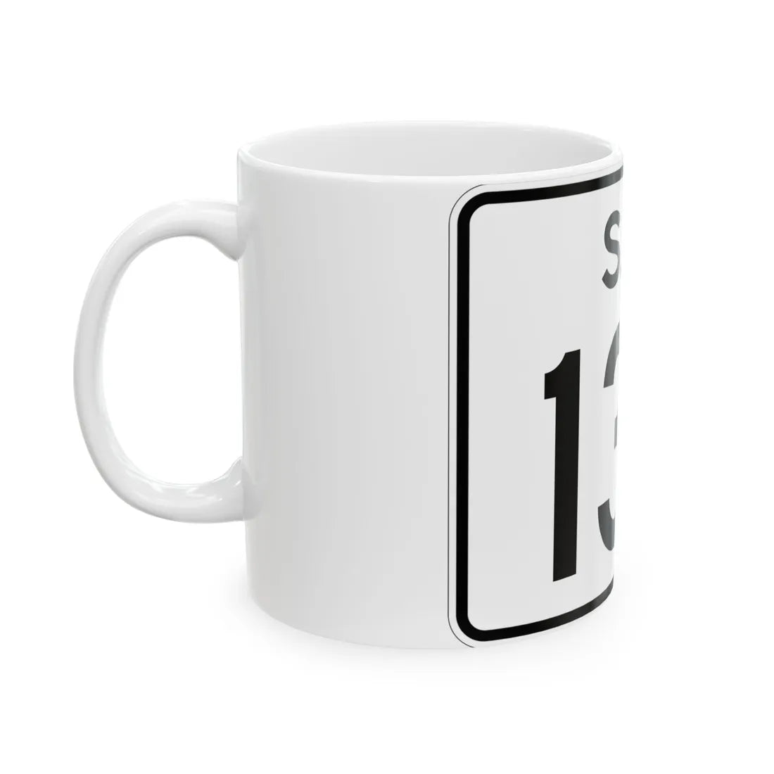 SC-134 (South Carolina) (Road Sign) White Coffee Mug - Go Mug Yourself