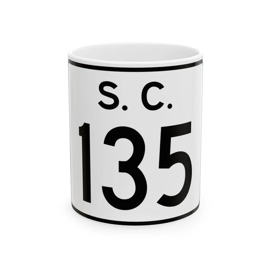 SC-135 (South Carolina) (Road Sign) White Coffee Mug 11oz - Go Mug Yourself