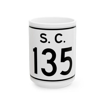 SC-135 (South Carolina) (Road Sign) White Coffee Mug 15oz - Go Mug Yourself