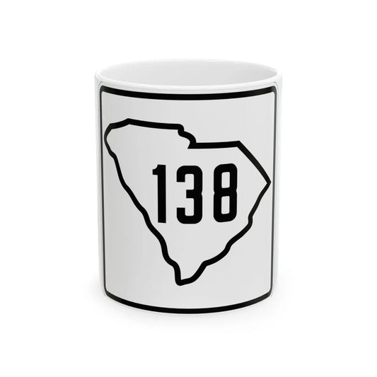 SC-138 1926 (South Carolina) (Road Sign) White Coffee Mug 11oz - Go Mug Yourself