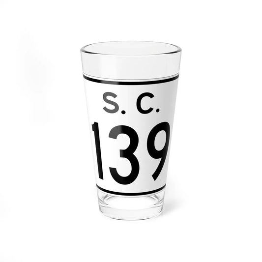SC-139 (South Carolina) (Road Sign) Pint Glass 16oz 16oz - Go Mug Yourself