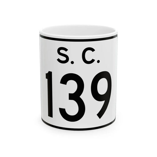 SC-139 (South Carolina) (Road Sign) White Coffee Mug 11oz - Go Mug Yourself