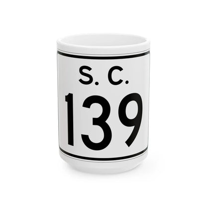 SC-139 (South Carolina) (Road Sign) White Coffee Mug 15oz - Go Mug Yourself