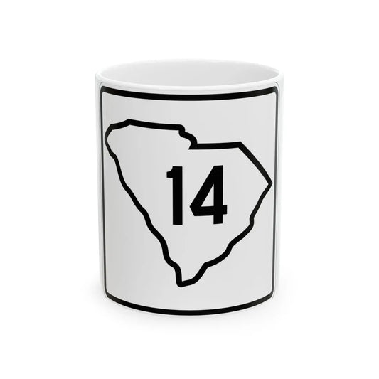 SC-14 1926 (South Carolina) (Road Sign) White Coffee Mug 11oz - Go Mug Yourself