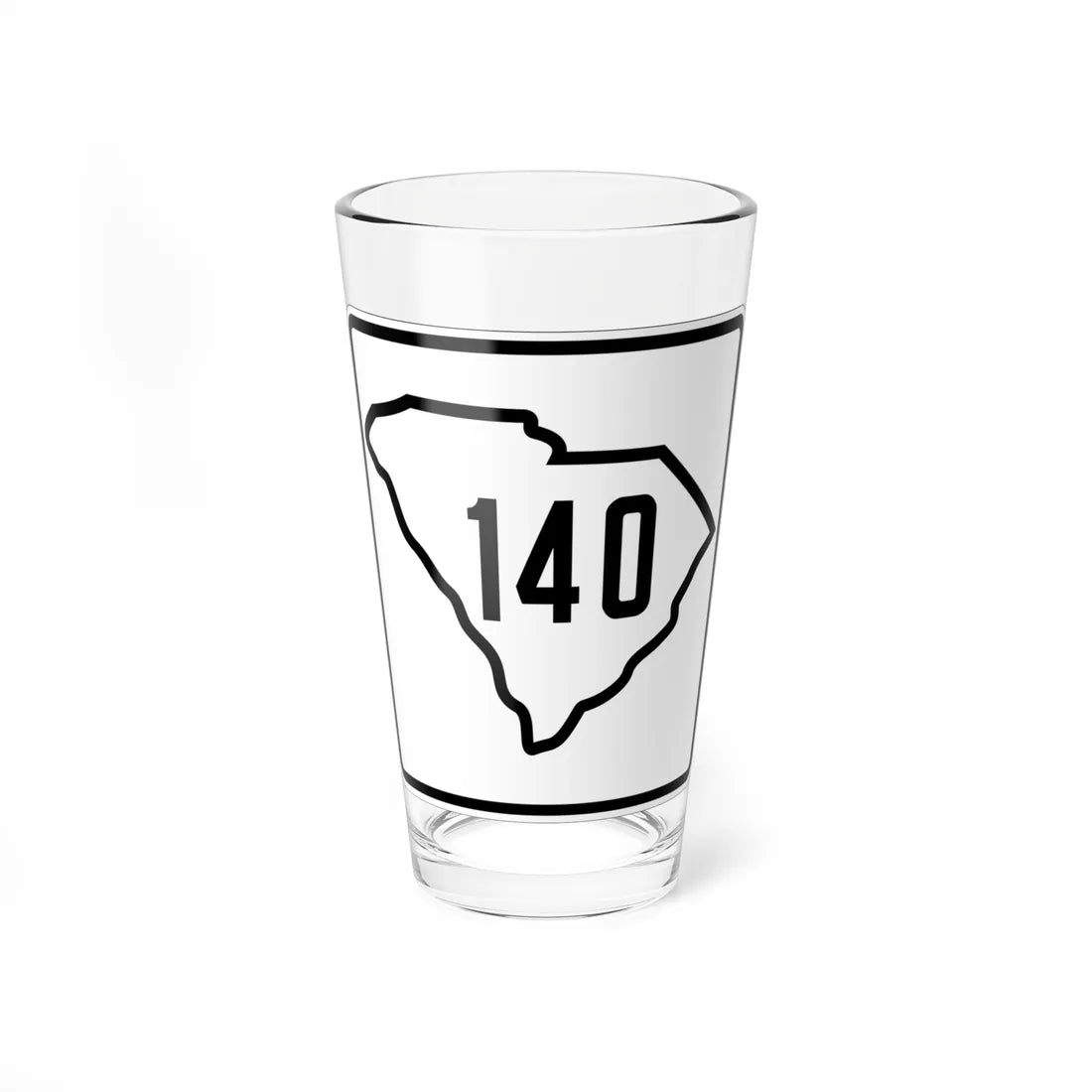 SC-140 1926 (South Carolina) (Road Sign) Pint Glass 16oz 16oz - Go Mug Yourself