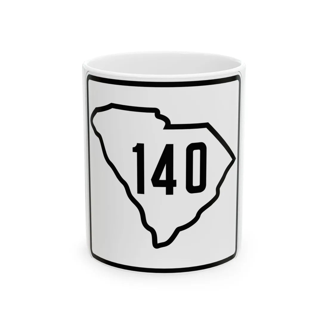 SC-140 1926 (South Carolina) (Road Sign) White Coffee Mug 11oz - Go Mug Yourself