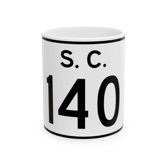 SC-140 (South Carolina) (Road Sign) White Coffee Mug 11oz - Go Mug Yourself