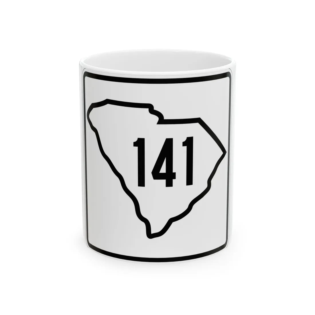 SC-141 1926 (South Carolina) (Road Sign) White Coffee Mug 11oz - Go Mug Yourself